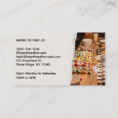Carte De Visite Fournil de bonbons avec image et code QR (Dos)