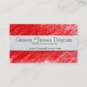 Carte De Visite Fournisseur de Childcare (Dos)