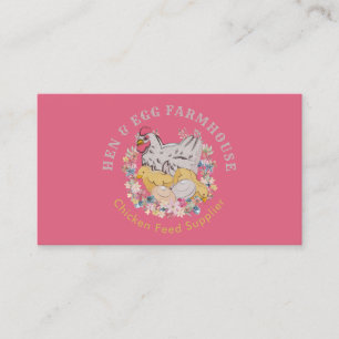 Carte De Visite Fournisseur de nourriture pour poulets