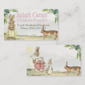 Carte De Visite Fournisseur de services de garde d'enfants (Devant / Derrière)