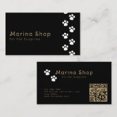 Carte De Visite Fournitures alimentaires pour animaux de compagnie (Devant / Derrière)