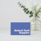 Carte De Visite Fournitures d'alimentation animale Gras et Clear D (Debout devant)