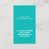 Carte De Visite Fournitures de bureau dentaire professionnelles De (Dos)