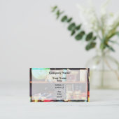 Carte De Visite Fournitures de couture dans le magasin général (Debout devant)