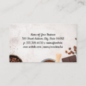Carte De Visite Fournitures de fabrication de café sur table (Dos)