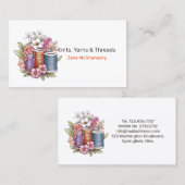 Carte De Visite Fournitures de fils de Tricot et de Crochet (Devant / Derrière)