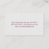 Carte De Visite Fournitures de nettoyage | Bulles de savon (Dos)