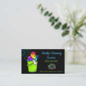 Carte De Visite Fournitures de nettoyage Conception Services de ne (Debout devant)