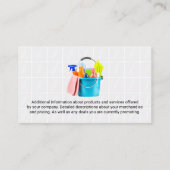 Carte De Visite Fournitures de nettoyage dans le regroupement | Ca (Dos)