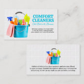 Carte De Visite Fournitures de nettoyage dans le regroupement | Ca (Devant / Derrière)