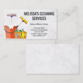 Carte De Visite Fournitures de nettoyage | Maid (Devant / Derrière)