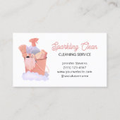 Carte De Visite Fournitures de nettoyage moderne Service de ménage (Devant)