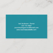 Carte De Visite Fournitures de nettoyage Service ménage (Dos)