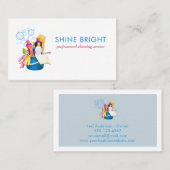 Carte De Visite Fournitures de nettoyage Services de nettoyage de  (Devant / Derrière)