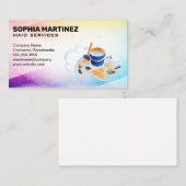 Carte De Visite Fournitures de nettoyage | Services de tenue de ma (Devant / Derrière)