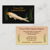 Carte De Visite Fournitures de poissons tropicaux et d'aquarium (Devant / Derrière)