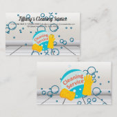 Carte De Visite Fournitures de service de nettoyage | Bulle de sav (Devant / Derrière)