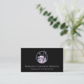 Carte De Visite Fournitures de service de nettoyage de maison Code (Debout devant)
