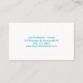 Carte De Visite Fournitures de service de nettoyage de maison prof (Dos)