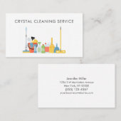 Carte De Visite Fournitures de service de nettoyage professionnel (Devant / Derrière)