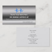 Carte De Visite Fournitures de service Médicales - modèle ECG (Devant / Derrière)