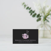 Carte De Visite Fournitures de services de nettoyage Code QR moder (Debout devant)