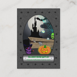 Carte De Visite Fournitures d'horreur d'Halloween - Ghosts Ghoulis
