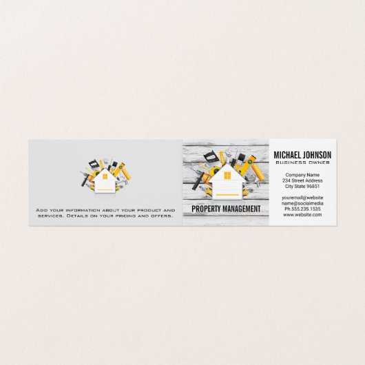Carte De Visite Fournitures d'outils de construction (Extérieur déplié)