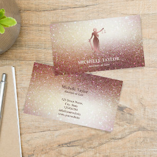 Carte De Visite Fournitures du cabinet d'avocat moderne