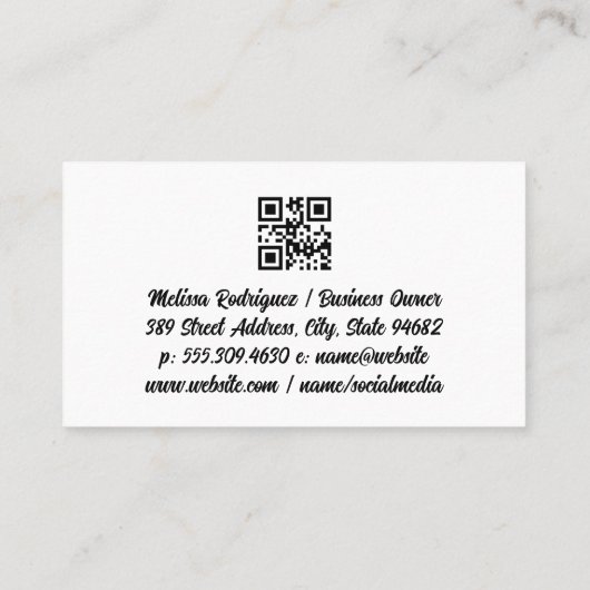 Carte De Visite Fournitures et services de nettoyage (Dos)