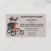 Carte De Visite Fournitures Médicales modifiables (Devant)