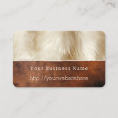 Carte De Visite Fourrure d'animal de crème Brown de cowhide du sud (Devant)