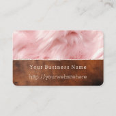 Carte De Visite Fourrure d'animal de crème Brown de cowhide du sud (Devant)