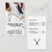 Carte De Visite Fourrure de chien composeur (Devant / Derrière)