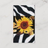 CARTE DE VISITE FOURRURE ZEBRA BLANC ROSE ET SOUFFLE DE SOUFFLE ET (Dos)