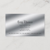 Carte De Visite Fox argenté (Dos)