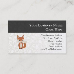 Carte De Visite Fox mignon de bébé