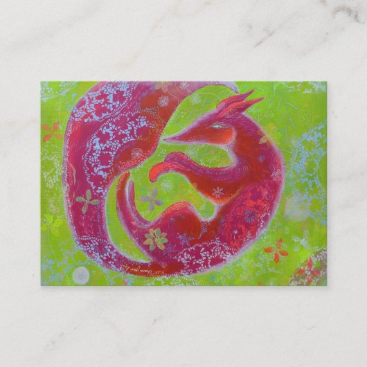 Carte De Visite Fox. paresseux (Devant)