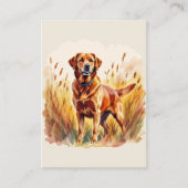 Carte De Visite Fox Red Labrador Retriever Dog (Devant)