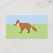 Carte De Visite Fox. rouge (Dos)
