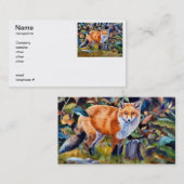 Carte De Visite Fox rouge (Devant / Derrière)