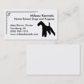 Carte De Visite Fox Terrier (Devant / Derrière)