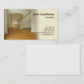 Carte De Visite foyer dans la maison de nouvelle construction (Devant / Derrière)