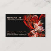 Carte De Visite Fractage Rouge Et Blanc (Dos)