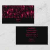 Carte de visite fractal à la lave, rose (Devant / Derrière)