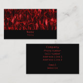 Carte de visite fractal à la lave, Rouge (Devant / Derrière)