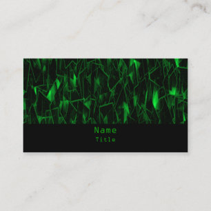 Carte de visite fractal à la lave, vert