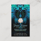 Carte de visite fractal de la veuve bleue (Devant)