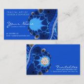 CARTE DE VISITE fractal ÉLECTRIQUE (Devant / Derrière)