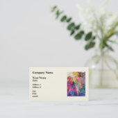 Carte De Visite Fractal - Fleurs tropicales (Debout devant)